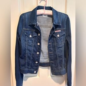 Nwot Women's Hudson Crop Denim Classy Chic Jacket W/ Pockets Small